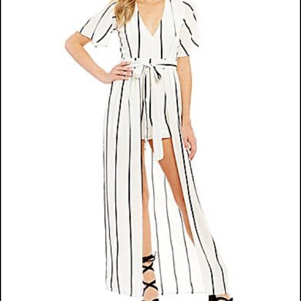 Girls Plunged romper
